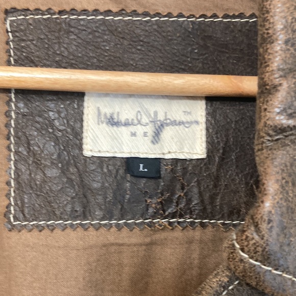 Michael Hoban Vintage Distressed Leather Jacket - Picture 7 of 10